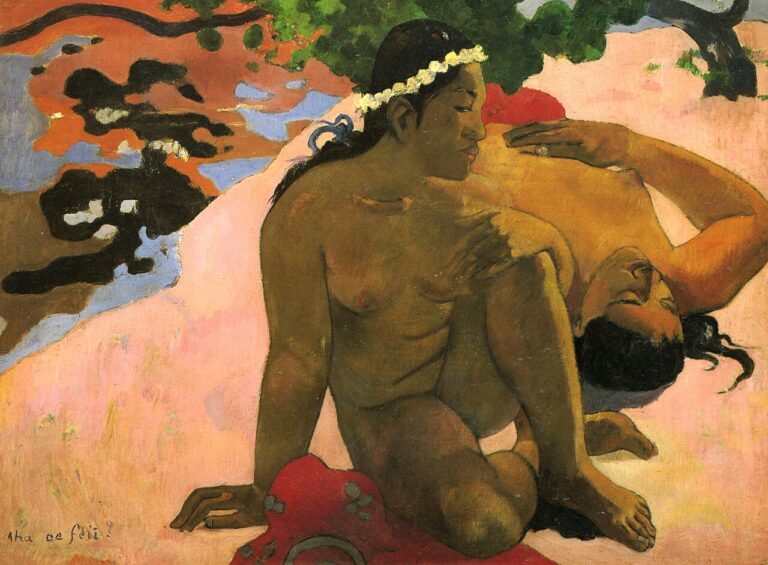 Dipinto di Paul Gauguin sulla gelosia nella relazione.